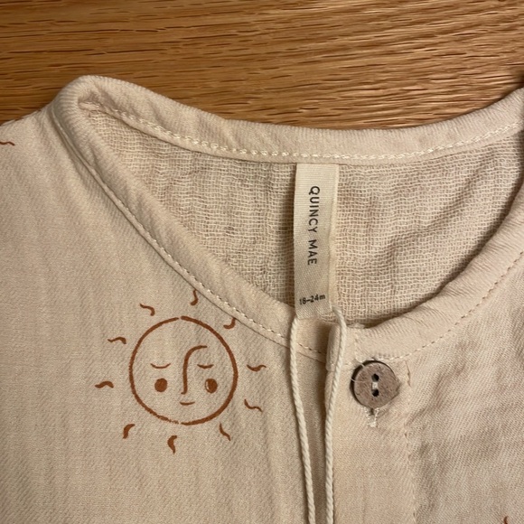 Quincy Mae - Charlie Jumpsuit Suns - 18-24M - NWT - Picture 5 of 7